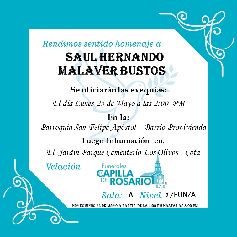 Con profundo pesar lamentamos esta partida. Hoy nos unimos en solidaridad con sus familiares y seres queridos, elevando una oración por su descanso y enviando un abrazo fraterno en este momento de dolor. Su recuerdo permanecerá por siempre en el corazón de quienes tuvieron la dicha de compartir su vida.