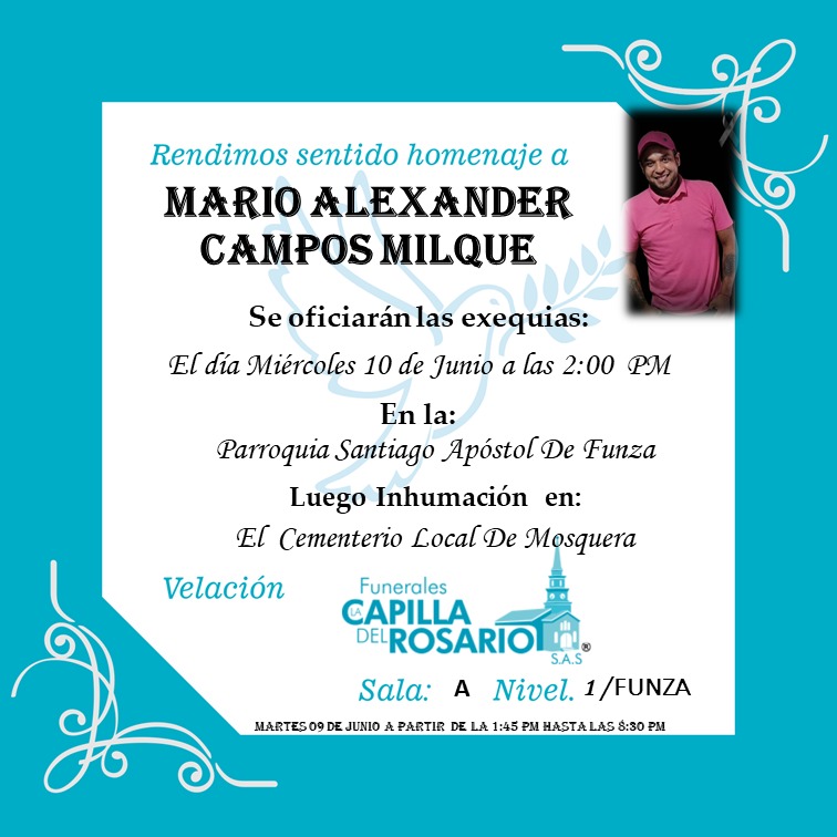 Con profundo pesar lamentamos esta partida. Hoy nos unimos en solidaridad con sus familiares y seres queridos, elevando una oración por su descanso y enviando un abrazo fraterno en este momento de dolor. Su recuerdo permanecerá por siempre en el corazón de quienes tuvieron la dicha de compartir su vida.